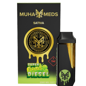 Muha Meds Super Sour Diesel 2000mg, Muha Meds Super Sour Diesel 2g, Muha Meds Super Sour Diesel cart