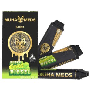 Alternative view of Muha Meds Super Sour Diesel 2000mg Cart | Potent 2g Vape for Ultimate Flavor & Experience