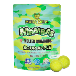 Sour Apple Melted Diamonds Gummies,