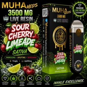 Muha Meds Sour Cherry Limeade Melted Diamonds All-In-One – 3.5 Gram